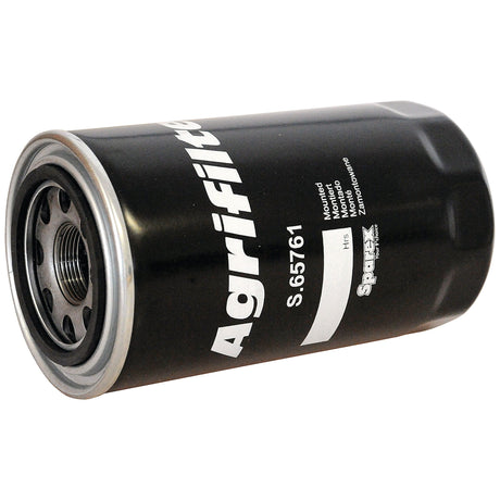 A cylindrical hydraulic filter in black and silver, branded as "Sparex" and identified by the part number S.65761, is suitable for Ford/New Holland applications.