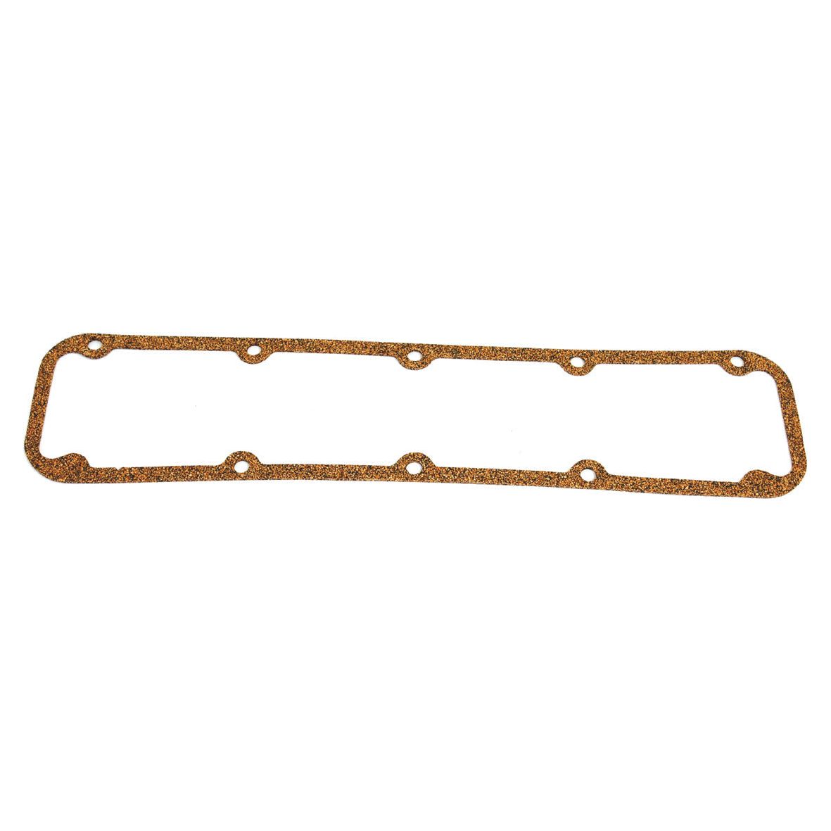 Rectangular Sparex Rocker Cover Gasket (Sparex Part No.S.65764) with four cylinders, featuring rounded corners and eight bolt holes evenly spaced along the perimeter, designed for Ford Engine Models.