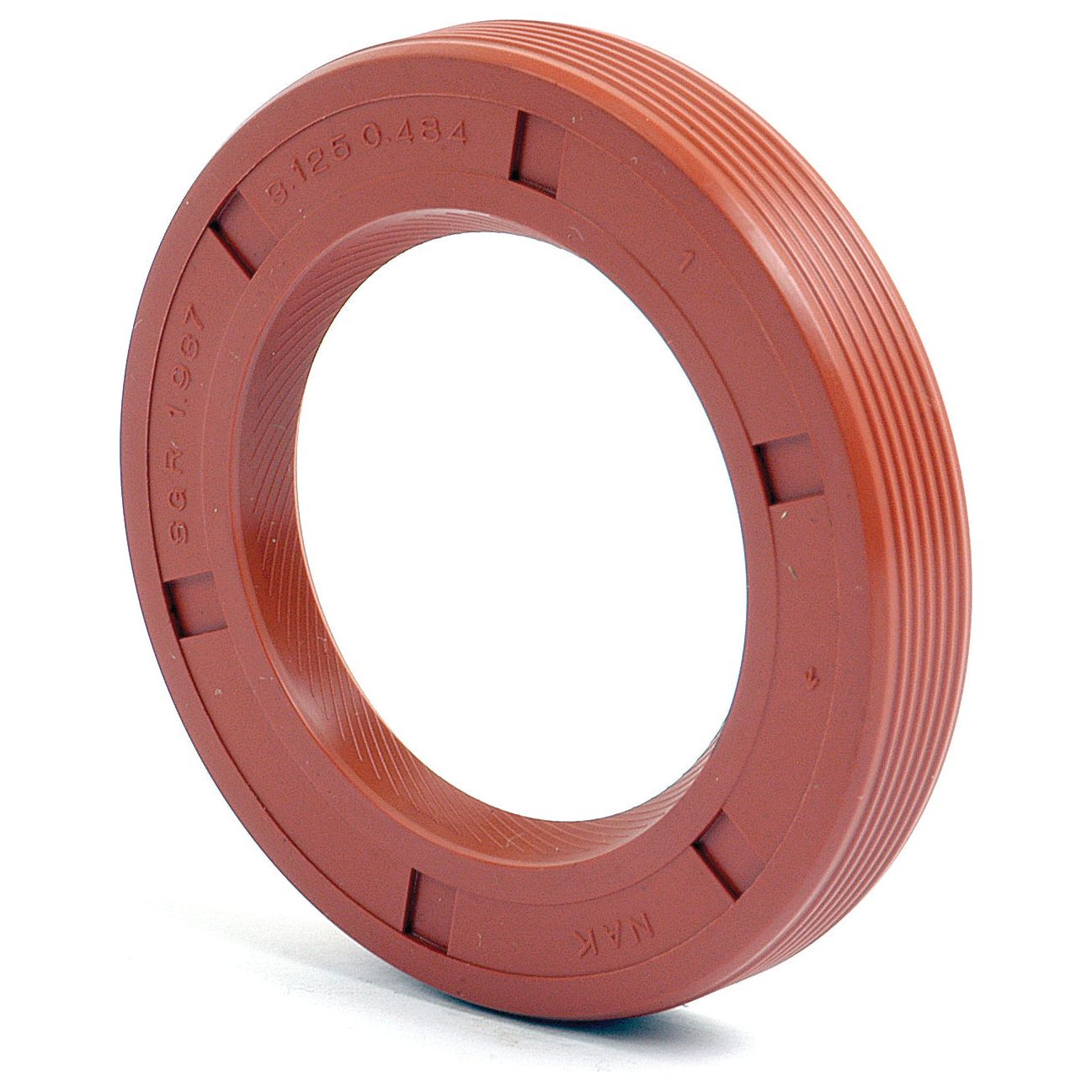 A close-up image of a red rubber oil seal with ridges, displaying part numbers and manufacturer markings. This Imperial Rotary Shaft Seal (1 15/16" x 3 1/8" x 1/2"), with Sparex Part No.S.65914, is compatible with Ford / New Holland machinery and features Sparex branding.