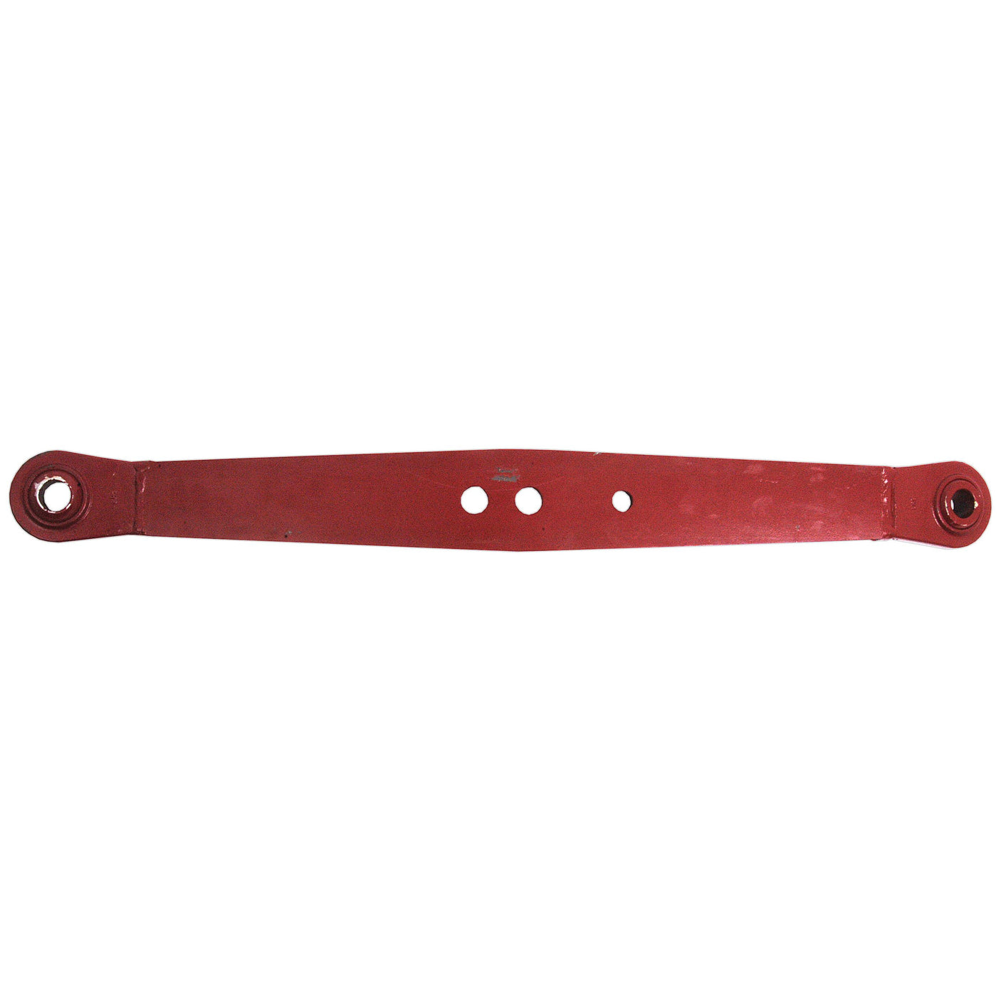 A Sparex Lower Link Lift Arm (Part No. S.65974) features a red metal bar with two circular end attachments, three holes in the center, and measures 880mm in length.