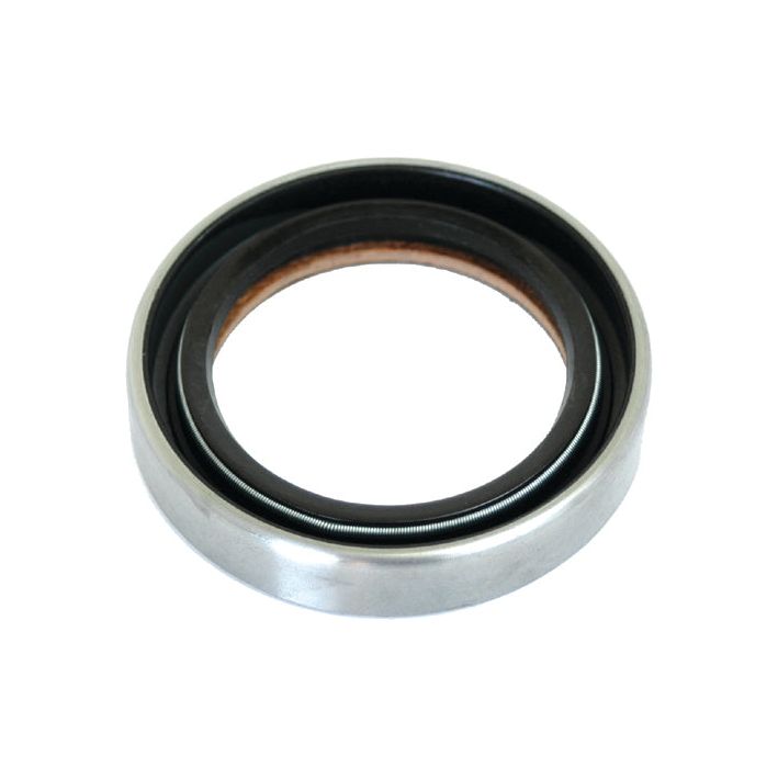 The Sparex Oil Seal 2.0 x 2.75 x 0.5 (Sparex Part No.S.65980), a circular metal and rubber mechanical seal with an inner lip, is specifically designed to effectively prevent fluid leakage in machinery such as the front crankshaft of a Massey Ferguson 65.