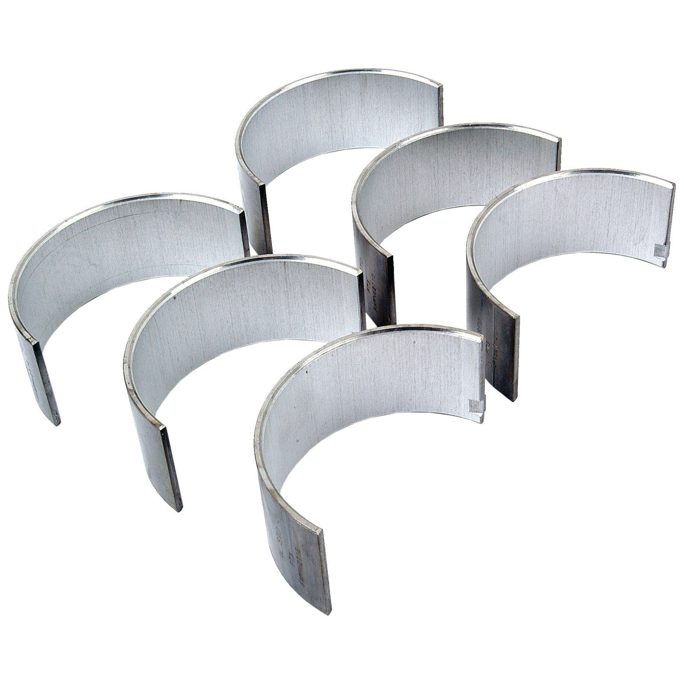 Six Sparex Conrod Bearing Std. Sets (Sparex Part No. S.66067), often found in Ford / New Holland machinery, are arranged in a staggered pattern on a white background.