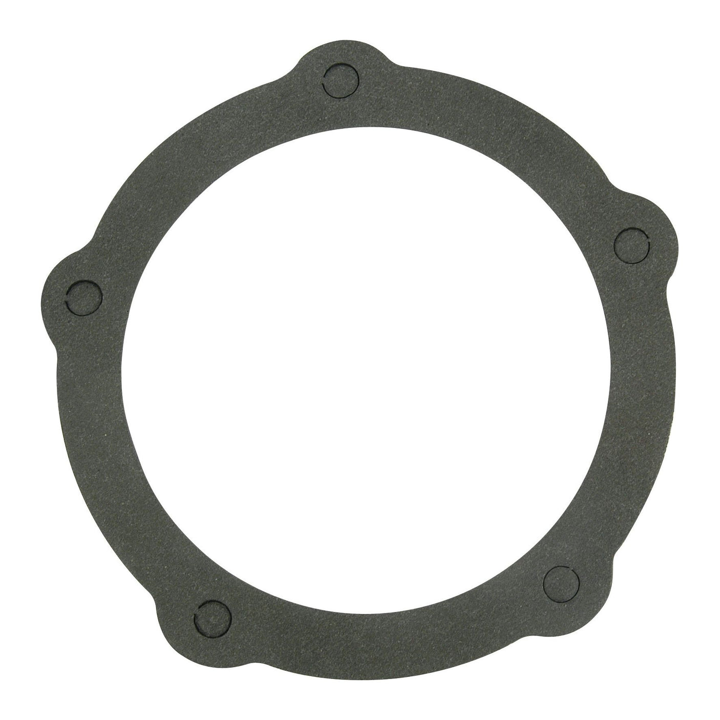 The Sparex Bearing Retainer Gasket (Sparex Part No.S.66139), designed for a Drive Gear Bearing Retainer, is a circular black gasket featuring four evenly spaced tabs around its edge and is suitable for Ford/New Holland applications.