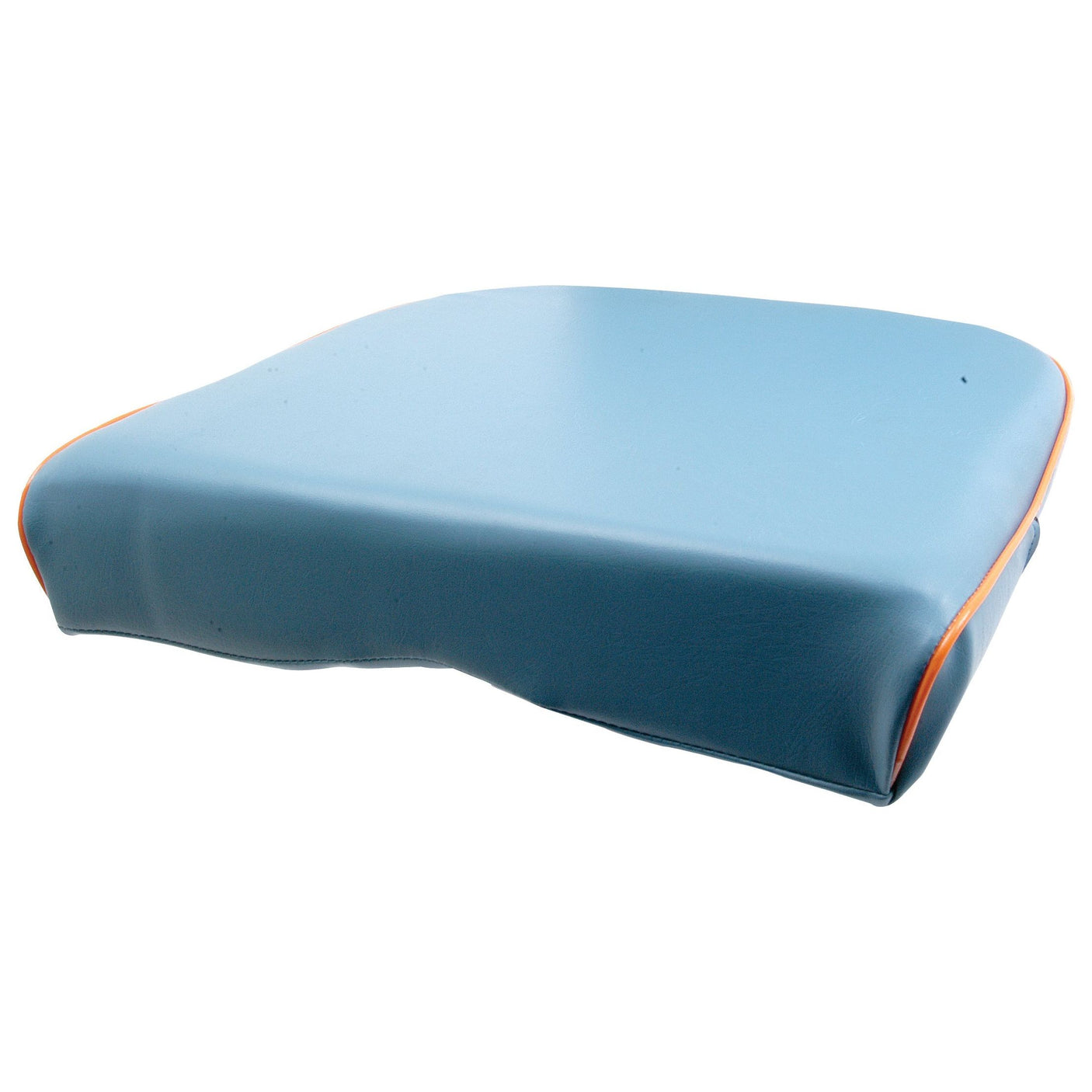 A Seat Cushion & Back Rest by Sparex (Part No. S.66173), featuring a blue design with orange trim, perfect for enhancing comfort in your Ford / New Holland tractor.