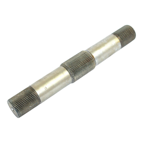 The Sparex Cross Shaft (Part No. S.66203) is a metallic double-splined component featuring two sets of grooves at each end, designed specifically for Ford/New Holland hydraulic lift systems.