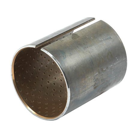 The Sparex Bush (Sparex Part No. S.66228) is a cylindrical metal sleeve with perforations and a partial opening along its length, ideal for use in Bush applications or as part of the Cross Shaft in Ford/New Holland machinery.