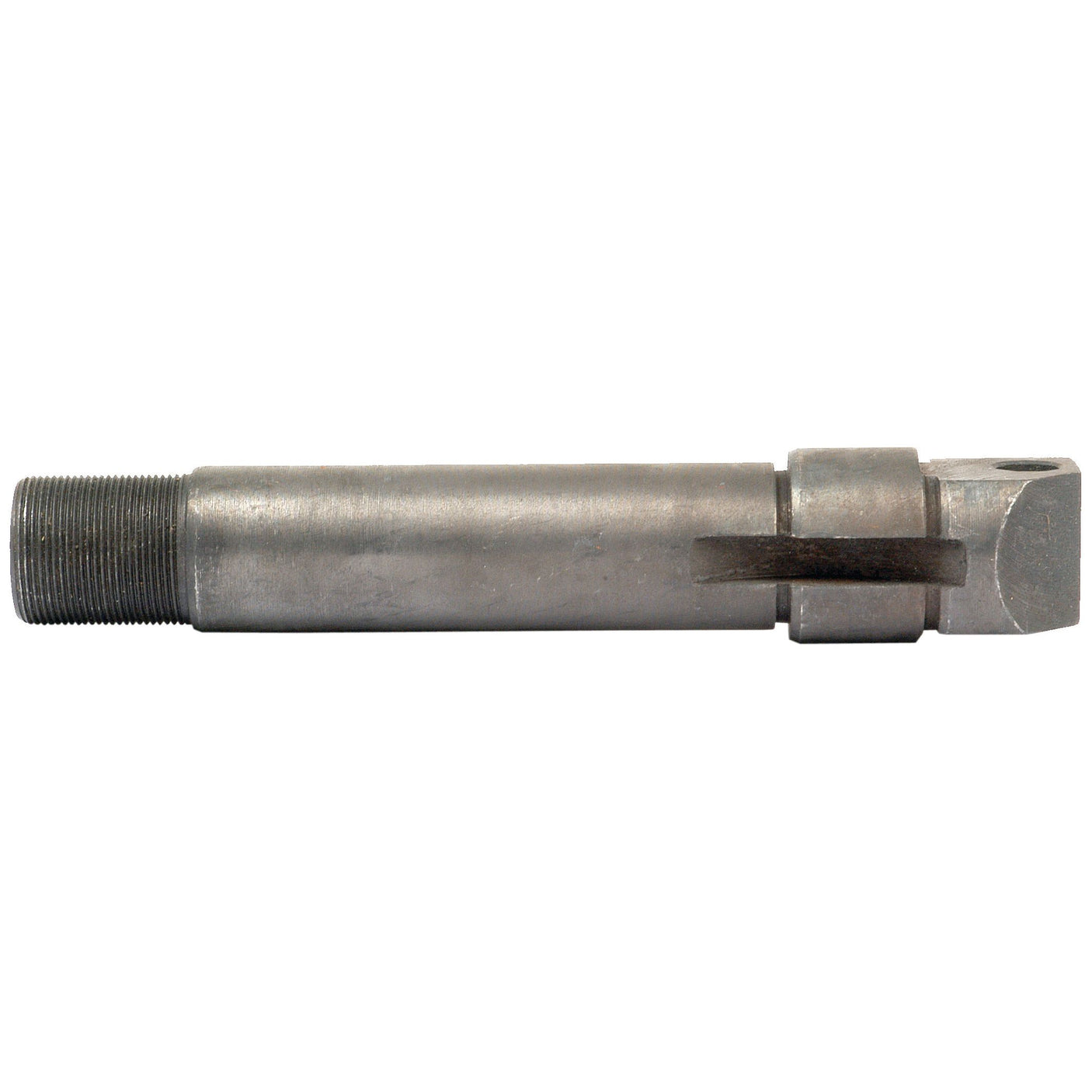 The Draft Control Plunger by Sparex (Part No. S.66242) is a metal tool component featuring a threaded end, hexagonal head, and a grooved section near one end, specially designed for use in Ford/New Holland machinery.