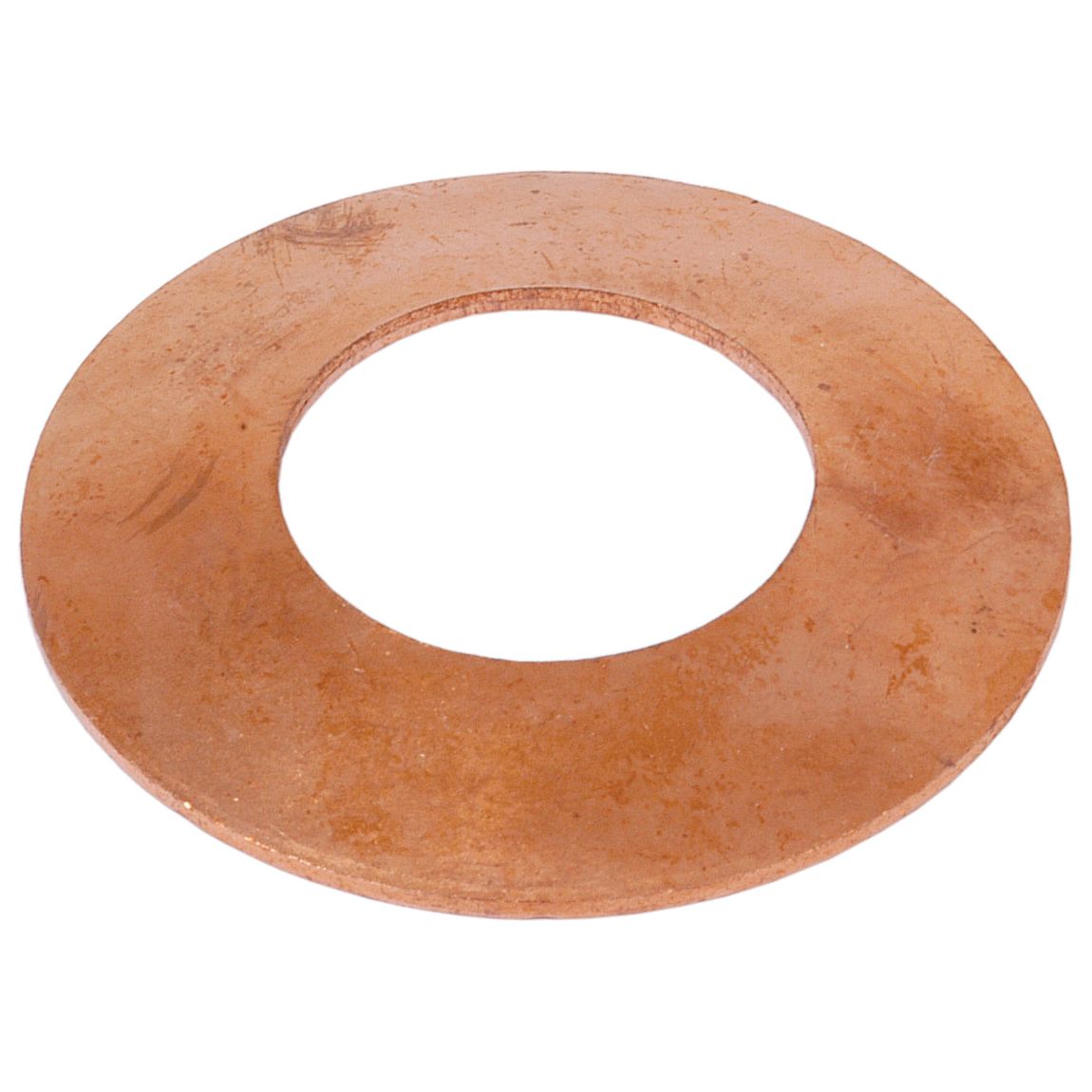 A Sparex Thrust Washer (Sparex Part No. S.66271) made of copper, featuring a large central hole, is displayed against a white background.