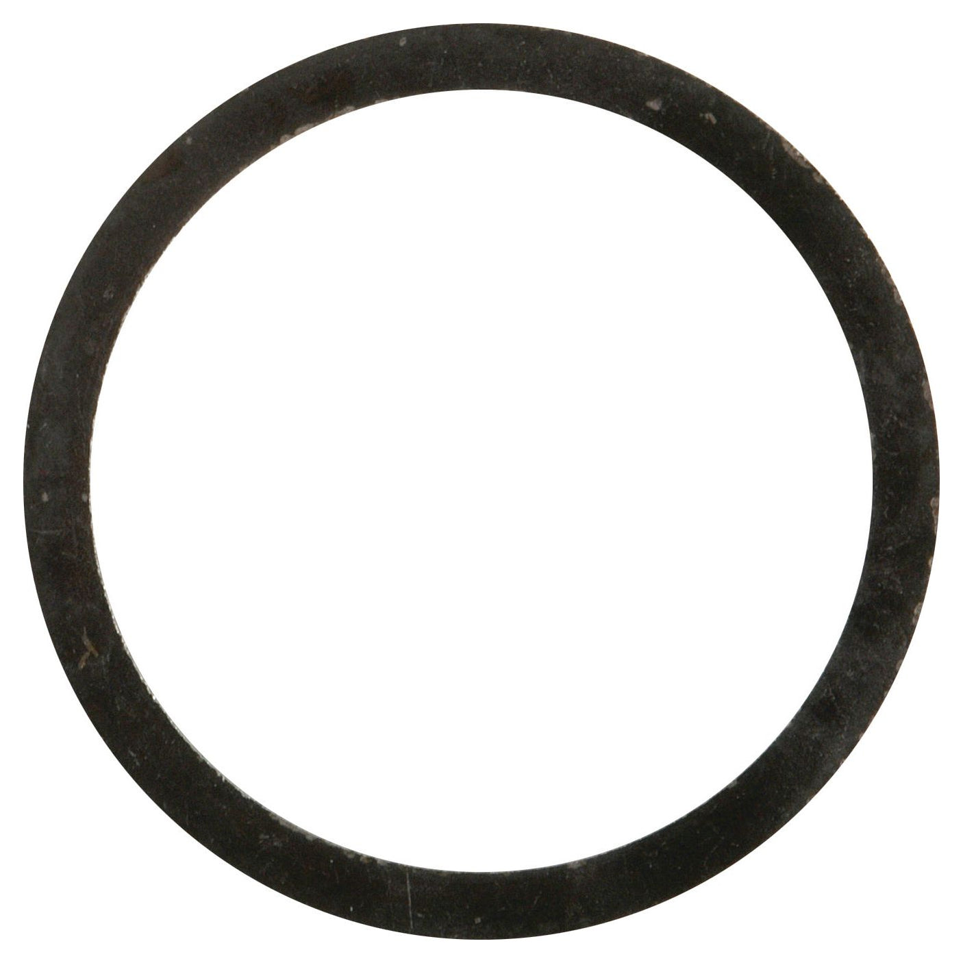 The Thrust Washer by Sparex, part number S.66297, is a circular, black rubber washer with a hollow center, ideal for shaft retaining applications.