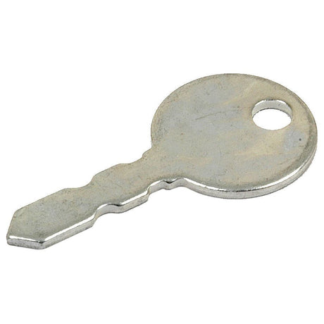 A Sparex Ignition Key (Sparex Part No. S.66381) in silver, featuring a hole.