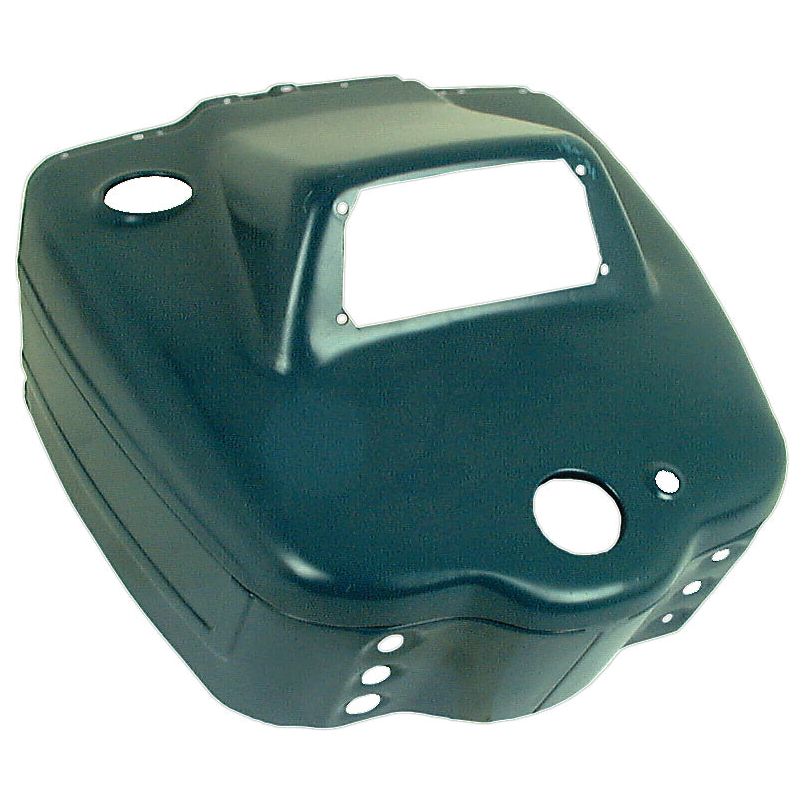 The Instrument Panel, Sparex Part No. S.66390 by Sparex, is a black plastic cover with multiple holes and openings, specifically designed for mechanical or automotive use, which fits seamlessly into the Ford New Holland instrument panel.