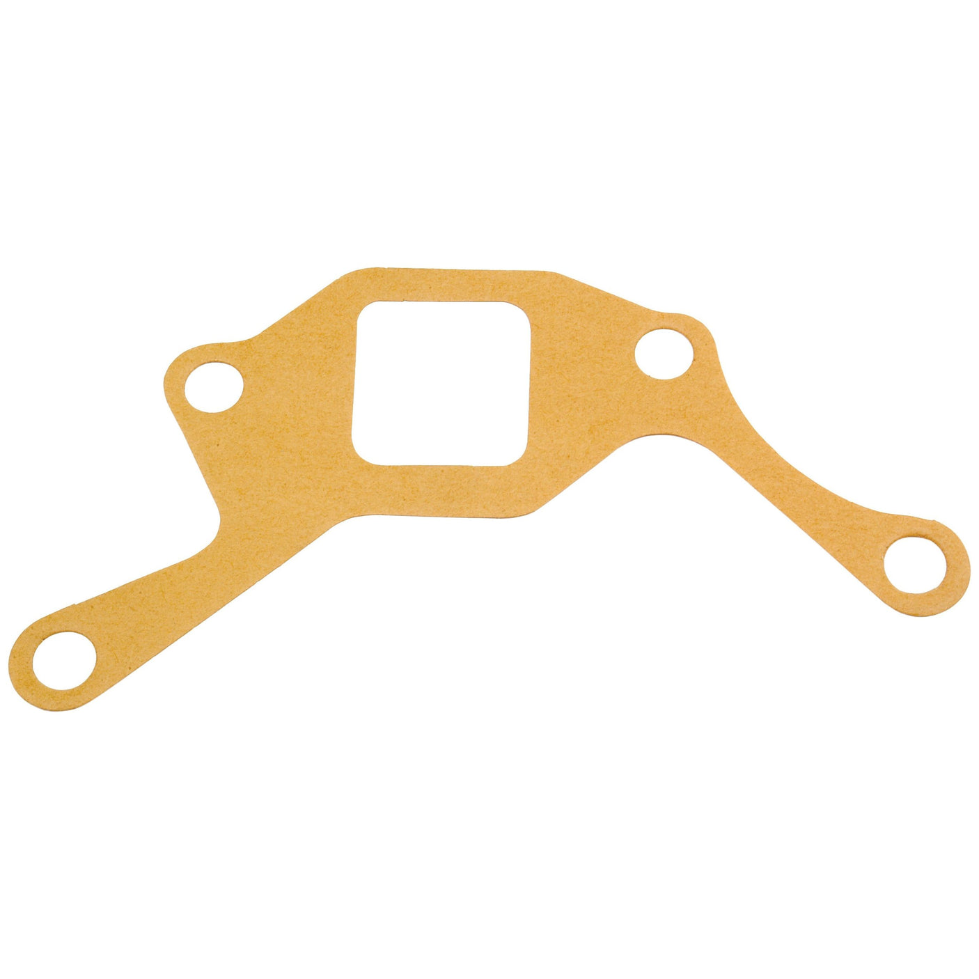 The Sparex Water Pump Gasket (Part No. S.66628) features three bolt holes and a central square cutout, making it ideal for sealing connections in mechanical assemblies such as a Ford PowerStar's water pump.