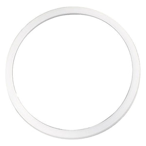 A plain white circular frame with a uniform thickness, displayed against a white background, reminiscent of the clean and minimalistic design characteristic of the AGCO Fendt Supporting Ring (F178960900020).