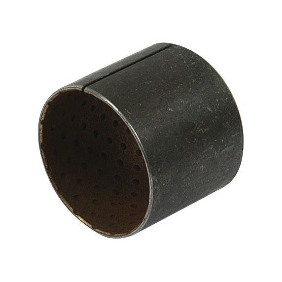 The Sparex Spindle Bush (Part No. S.66708) is a cylindrical metal bushing with a dark exterior and perforated inner surface, suitable for Ford New Holland tractors.