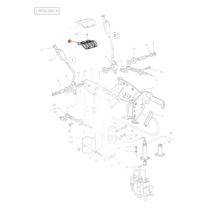 Massey Ferguson - Grille - 3713378M1 - Farming Parts