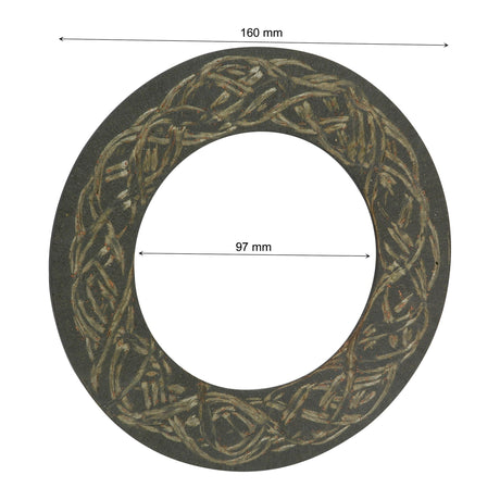 The Sparex PTO Friction Disc only - S.6684 features intricate woven details and measures 160 mm in outer diameter and 97 mm in inner diameter.