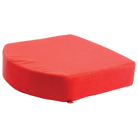 A wedge-shaped red cushion with a smooth surface, the Sparex Seat Cushion - Red (Sparex Part No.S.670) boasts premium quality and durability.