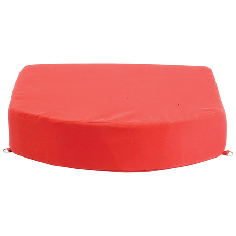 A red, trapezoidal-shaped cushion with a smooth, flat top surface and slightly raised sides - refer to the Sparex Part No. S.670 for product specifications from the Sparex brand.