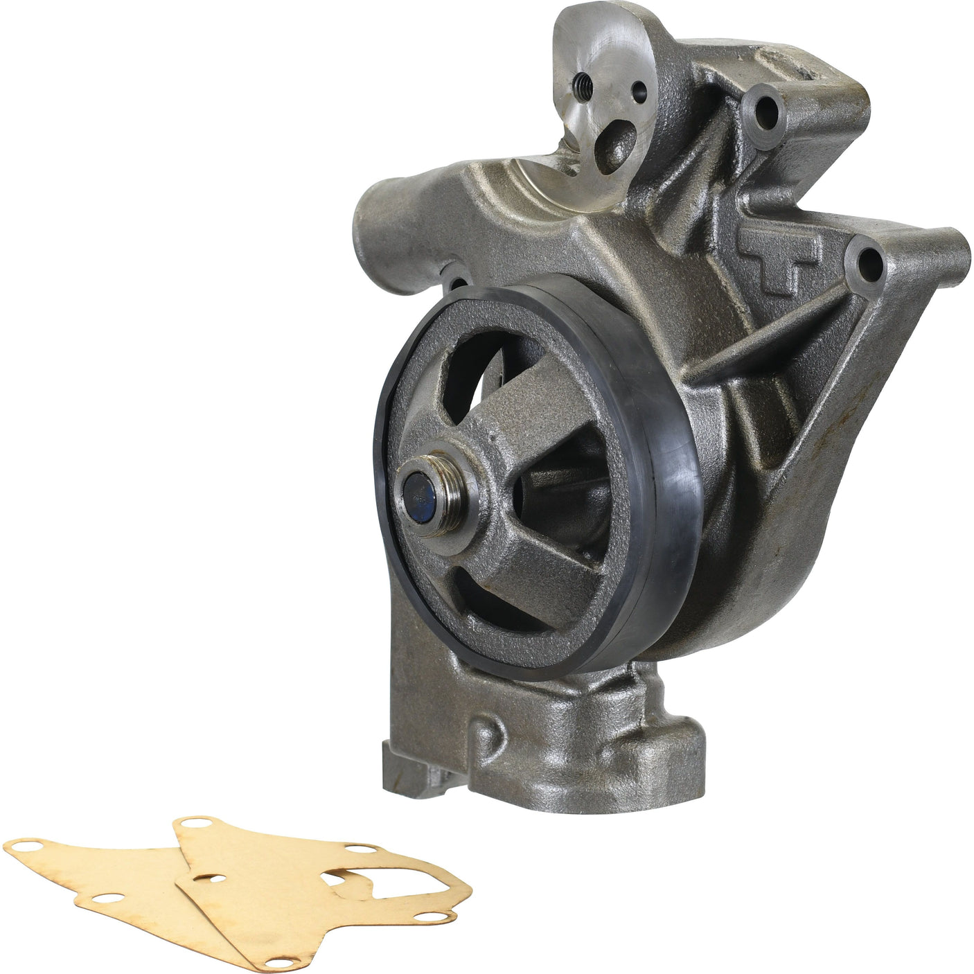 A Sparex Water Pump Assembly (Supplied with Pulley) - S.67128, complete with a Poly-Vee Pulley and gaskets.