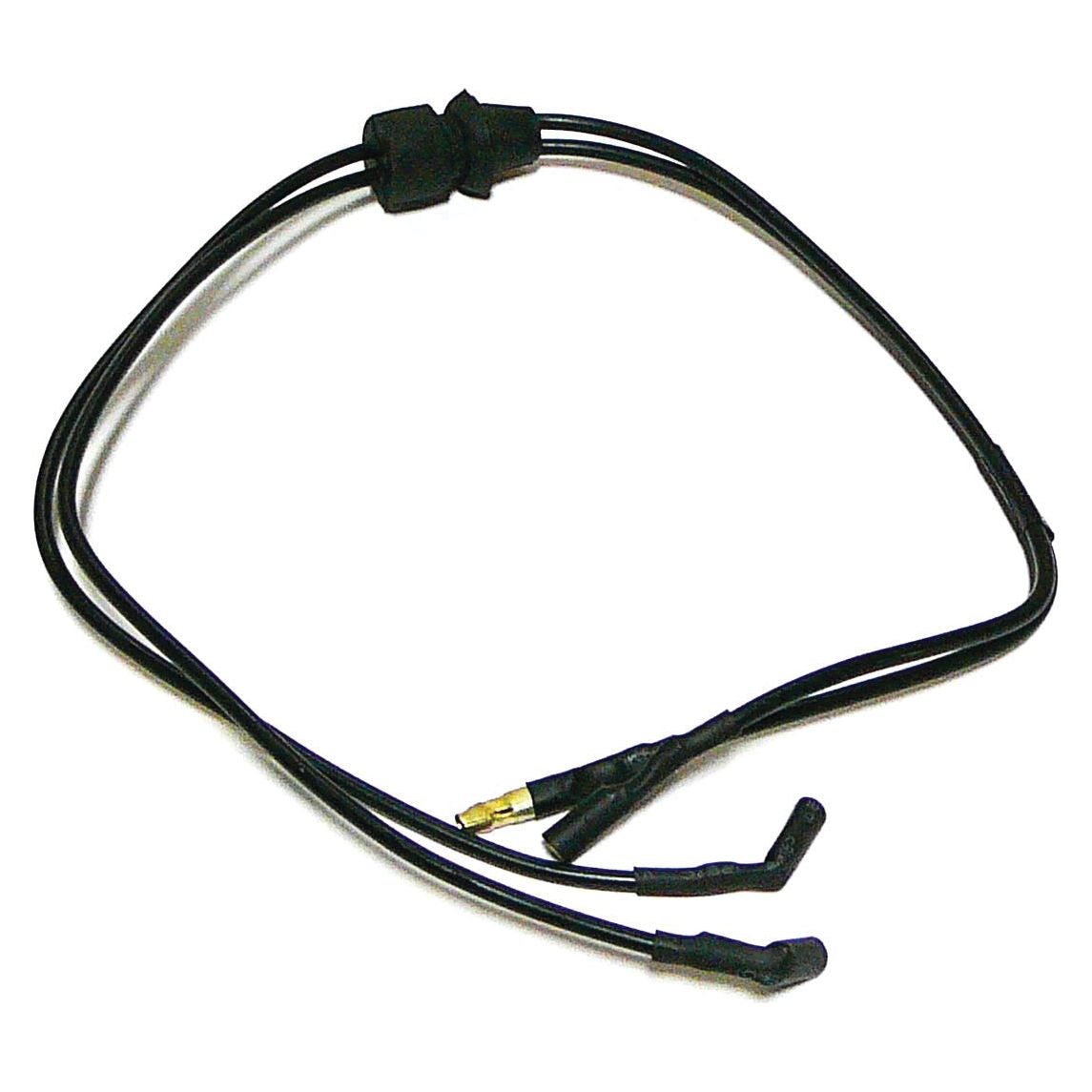 A black Safety Start Harness, Sparex Part No. S.67186 by Sparex, with two split ends and a central connector ensures optimal safety.