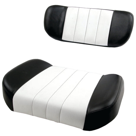 Black and white Sparex Seat Cushion & Back Rest (Sparex Part No. S.67200), separated and displayed against a white background.