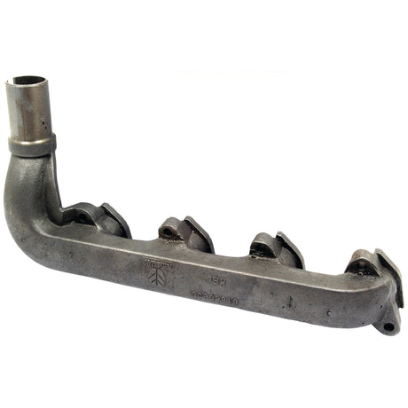 The Exhaust Manifold (4 Cyl.) from Sparex, part number S.67290, features a robust tubular structure with four ports to efficiently direct exhaust gases from your engine to the exhaust system. This manifold is ideally suited for Ford New Holland vehicles.