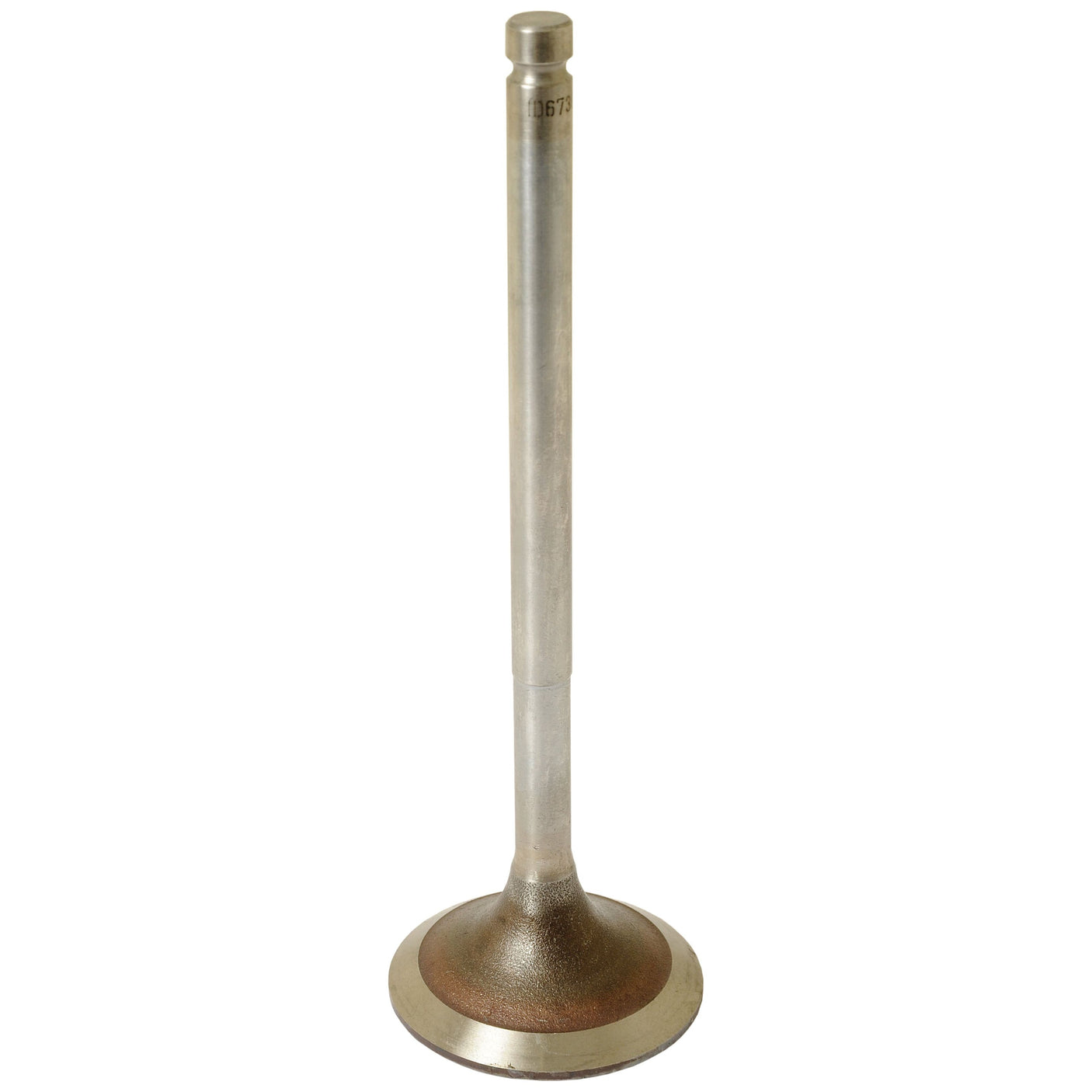 A metal engine valve featuring a cylindrical stem and a flat, circular base, perfect for Case IH machinery. Compatible with the Sparex Inlet Valve Guide (Part No. S.67369), this high-quality part is available from Sparex