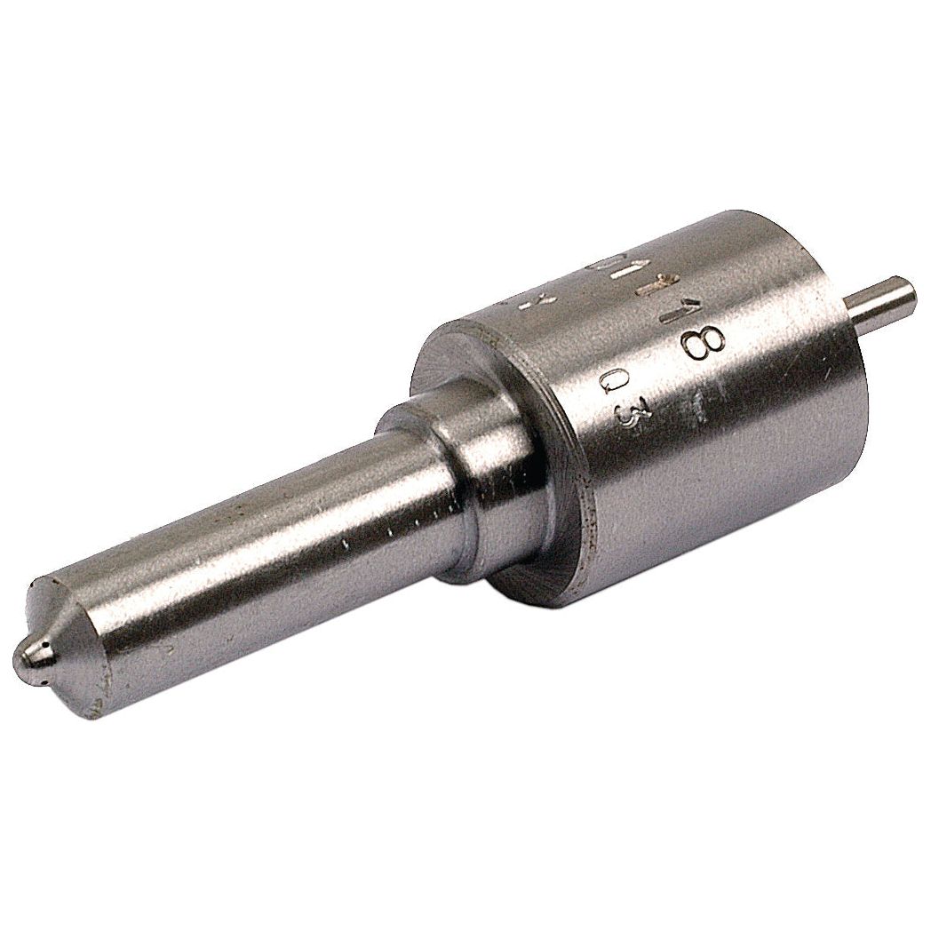 A metallic nozzle with a narrow tip and engraved markings on the larger end, specifically designed for Case IH injectors, is available as the Fuel Injector Nozzle by Sparex, Part No. S.67441.