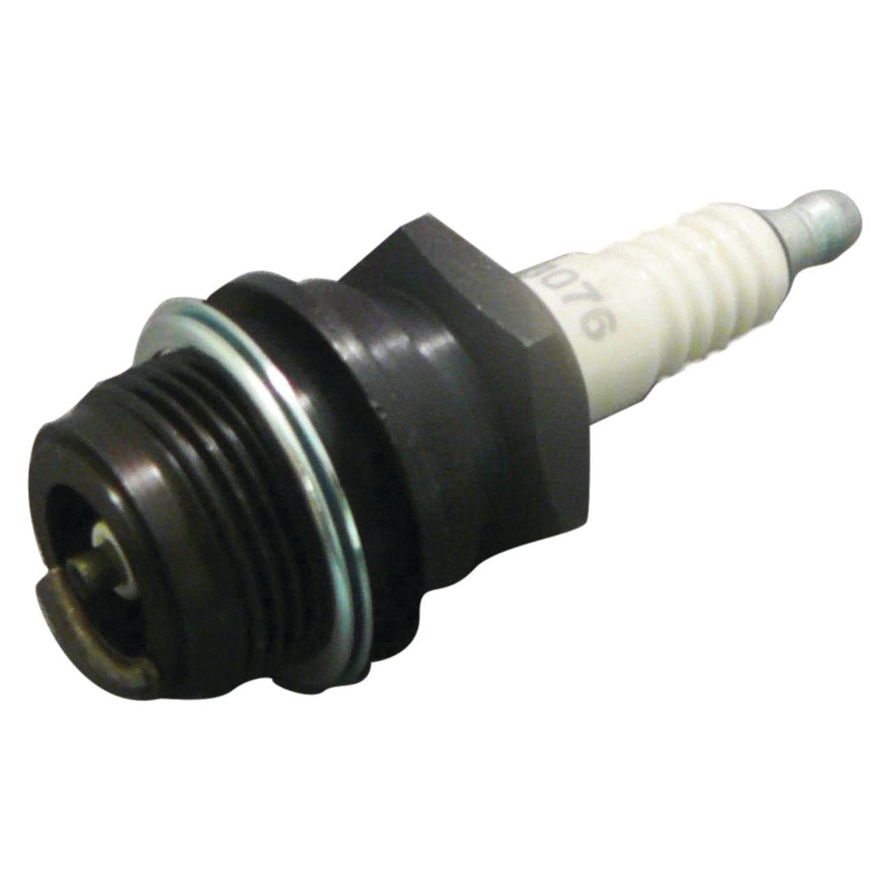 This image shows a Sparex Spark Plug (Sparex Part No.S.67609) featuring a white ceramic insulator, a metal hex nut, and an electrode tip.