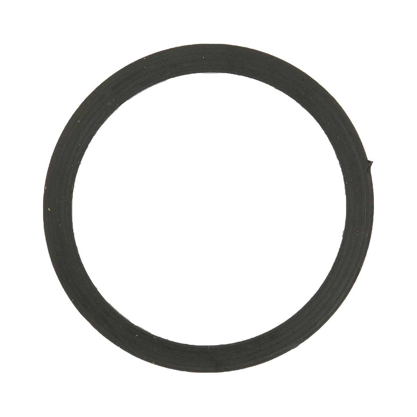 Image of a Sparex Glass Bowl Seal - S.67638, a circular black rubber O-ring with a 1 7/8'' OD, commonly used as a gasket in mechanical applications for sealing connections.
