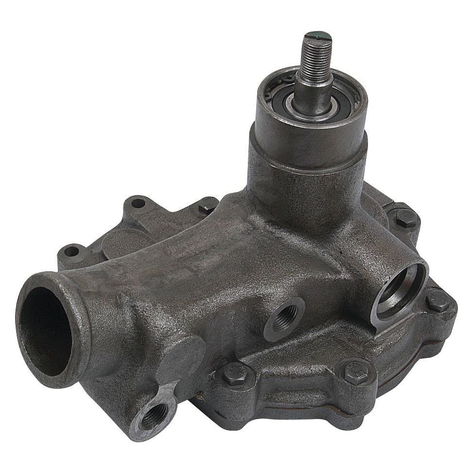 Close-up view of the Water Pump Assembly (Sparex Part No. S.67641) for an automobile, featuring the housing, mounting holes, and cylindrical inlet and outlet ports. This robust component is reminiscent of the reliable engineering found in Steyr machinery.