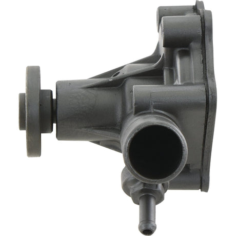 The Sparex Water Pump Assembly (Part No. S.67852) is a metal automotive part designed for Bolens G152 tractors, featuring a cylindrical protrusion, a flange with a bolt hole, and a smaller nozzle-like extension with an overall width of 160 mm.