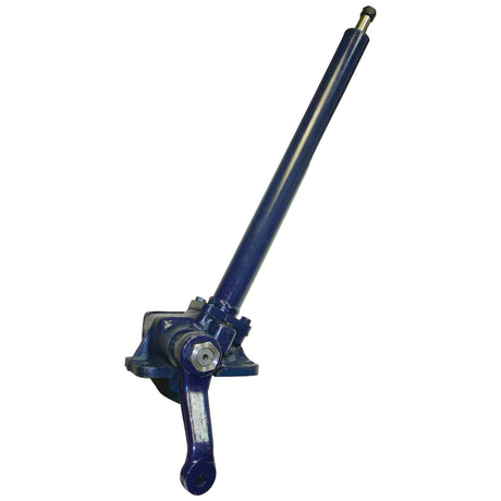 A blue Sparex Steering Box Assembly with a long rod and a mounted base, identified by Sparex Part No. S.67857, possibly part of a Kubota steering mechanism or similar machinery.