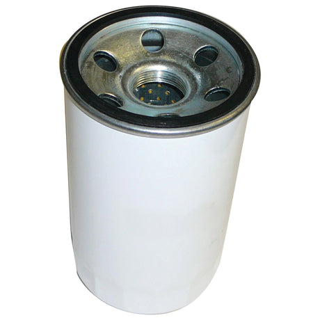 A cylindrical hydraulic filter with a metal top featuring multiple holes and a central threaded opening, 1 1/8'' - 16 UNF-2B, compatible with Kubota, Sparex Part No. S.67991 by Sparex.