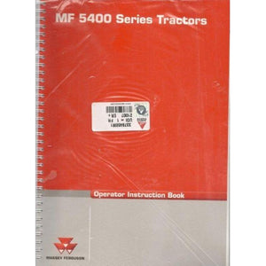 Massey Ferguson - 5400 Series Operators Manual - 3378468M2 - Farming Parts