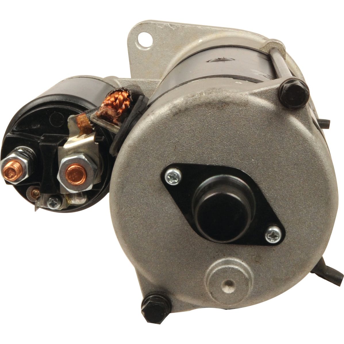 Image of a Sparex Starter Motor - 12V, 3Kw, Gear Reducted (Sparex) with visible mounting points, copper terminals, and encased wiring, denoted by Sparex Part No.S.68270.