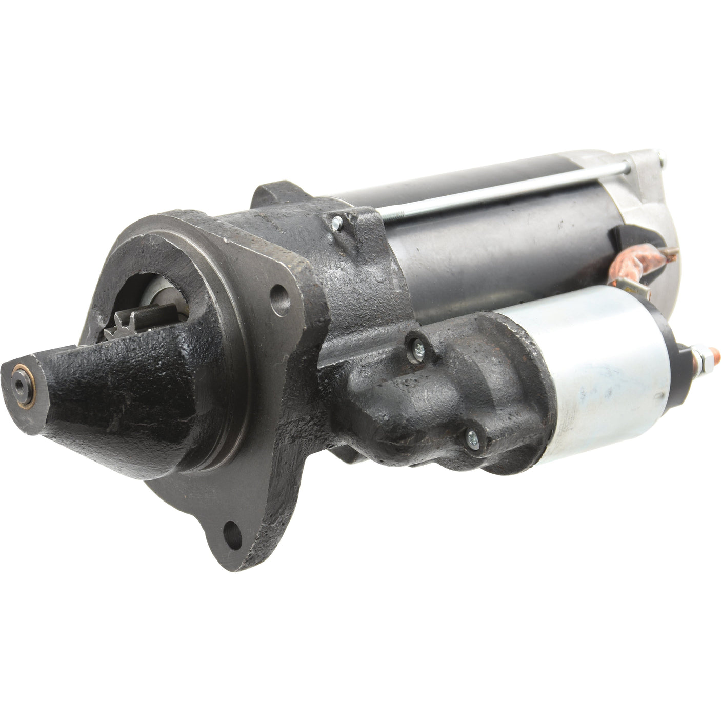 A black industrial component with cylindrical and rectangular sections, identified as a Sparex Starter Motor - 12V, 3.1Kw, Gear Reducted (Sparex Part No.S.68322), is shown on a plain white background.