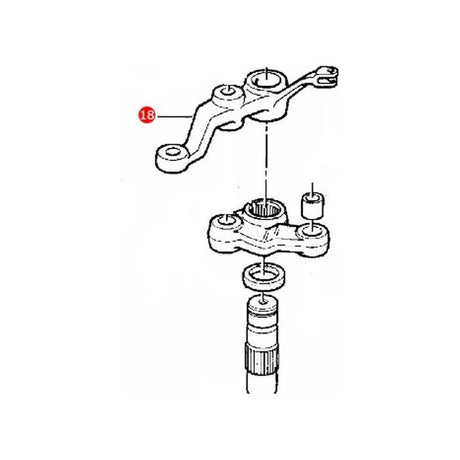 Massey Ferguson - Steering Arm - 1671335M1 - Farming Parts