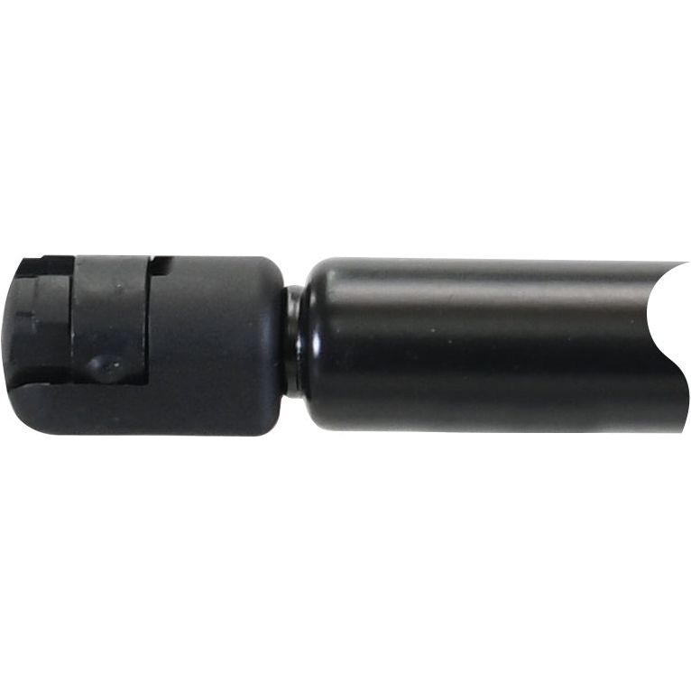 A Sparex Gas Strut, 415mm in total length - S.68538, featuring a black cylindrical body, pressure-resistant design, and a mounting bracket at one end.