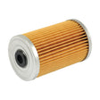 A cylindrical, pleated paper Sparex fuel filter element with metal end caps and a central black rubber seal, branded as Sparex Part No. S.68645.