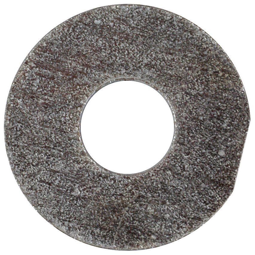 A circular abrasive cut-off wheel with a central hole, designed for cutting metal and other materials, offers a utility similar to the Sparex Metric Flat Washer (ID: 6mm, OD: 18mm, Thickness: 1.6mm), compliant with DIN Standard No. 9021A (Sparex Part No.S.6873).