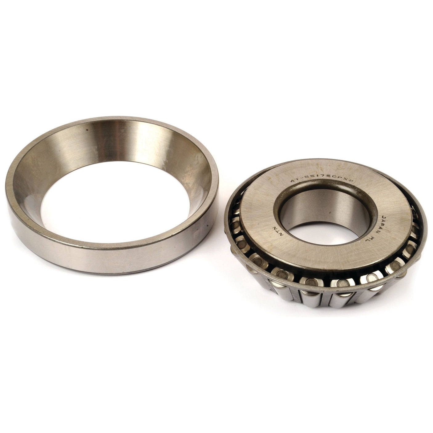 Two metal components are shown: a circular ring and a matching bearing with taper rollers arranged around the inner part, identified as Sparex Taper Roller Bearing (4T-55175C/55437) - S.68845.