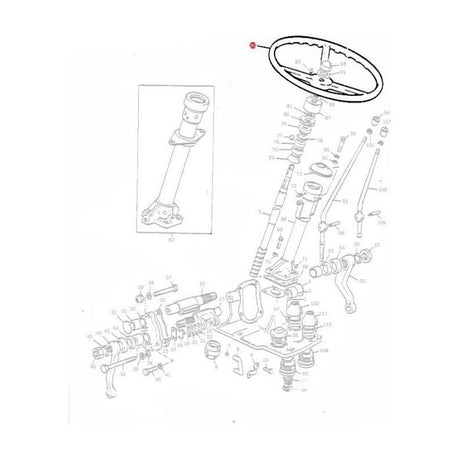 Massey Ferguson - Steering Wheel - 180576M1 - Farming Parts