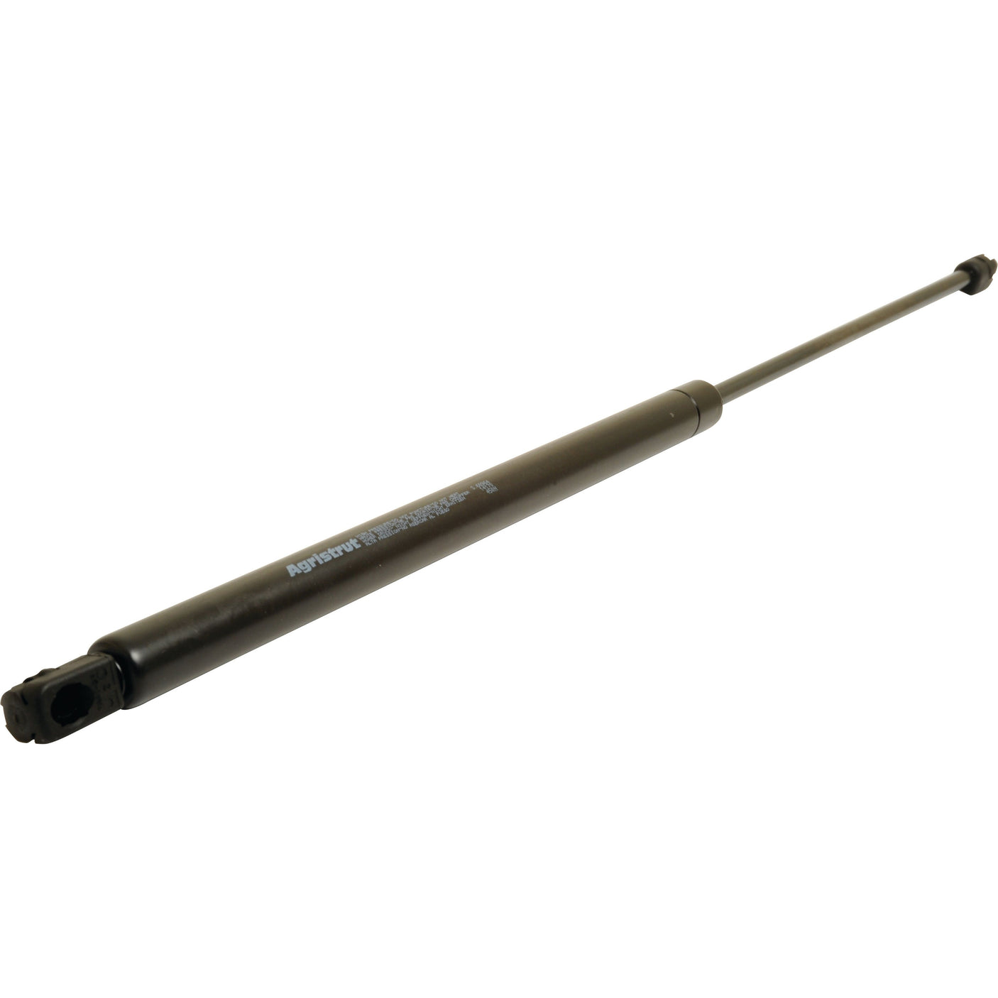 The Sparex Gas Strut, S.68964, features a black cylindrical body and an extended rod with an F Ball Socket, designed for lifting or supporting applications and has a total length of 685mm.