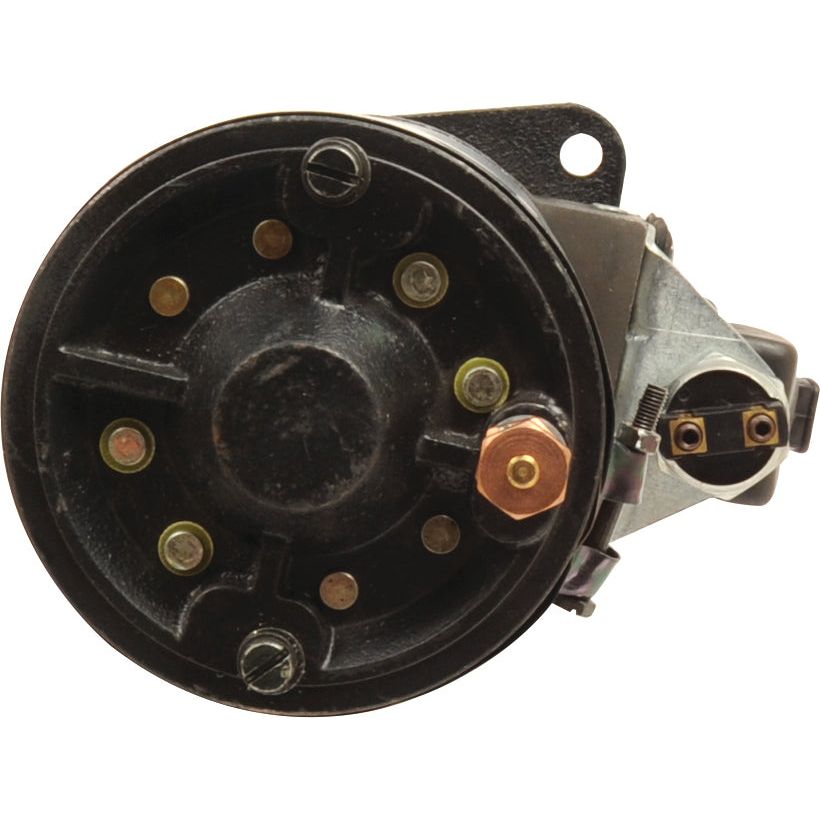 A close-up view of a Starter Motor - 12V, 2.2Kw (Sparex) with visible terminals, mounting bracket, and electrical connections (Sparex Part No.S.68989).