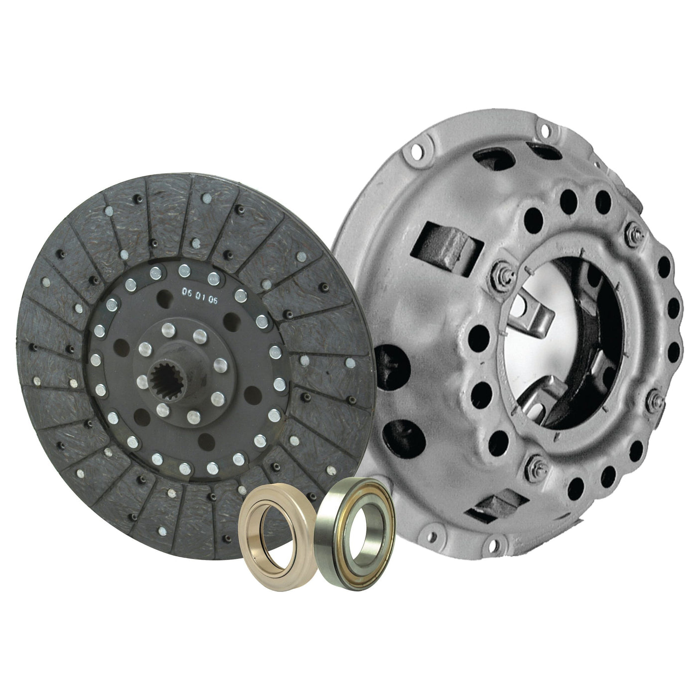 The Sparex Clutch Kit with Bearings - S.68994, featuring a 280mm clutch disc, dual cover pressure plate, and bearings, is displayed against a white background.