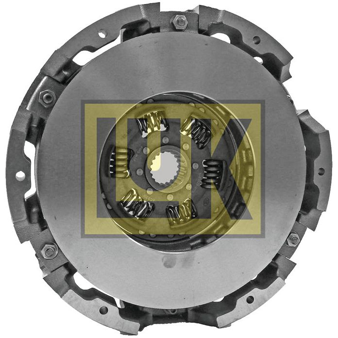 A close-up view of a vehicle clutch assembly with a central splined hub, surrounded by a pressure plate and springs. The 255mm Sparex Clutch Cover Assembly - S.69206 is prominently branded with an overlay of the Sparex logo.