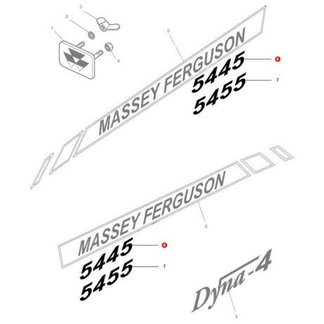 Massey Ferguson - Decal - 4273010M1 - Farming Parts