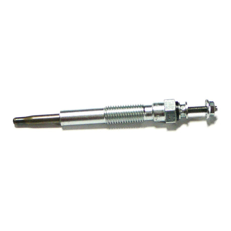 A single Sparex Glow Plug - S.69214, commonly used in diesel engines, is shown against a white background. The plug features a threaded body that highlights its precise thread size and includes a hexagonal nut near one end.