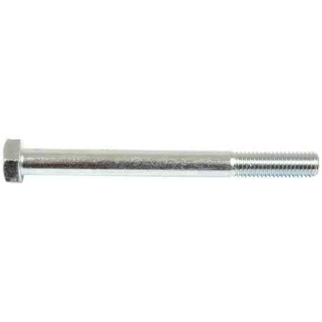 The Sparex Metric Bolt M12x130mm (DIN 931), also known as Sparex Part No.S.6957, is a zinc-plated metal hex bolt featuring a partially threaded shaft and a tensile strength of 8.8.